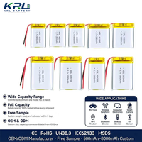 Batterie au lithium-ion 3,7 V 200 mAh en pochette, cellules Lipo 302040, certifiée CE, 500 cycles, pour jeux électroniques, jouets, outils électriques, maison