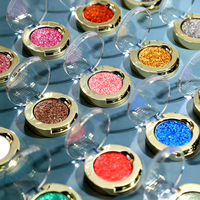 Fard à paupières holographique duo-chrome pigmenté sans logo, effet diamant métallique, multi-couleurs, végétalien, 26 mm, vente en gros