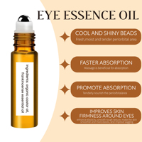 Sérum pour les yeux anti-âge hydratant Han Linger Private Label avec huile de ricin naturelle et applicateur anti-rides