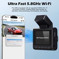 Mini caméra embarquée Wifi 4K avant et arrière 1080P, enregistreur vidéo de conduite, GPS, DVR de voiture, vision nocturne, écran IPS 2,0 pouces