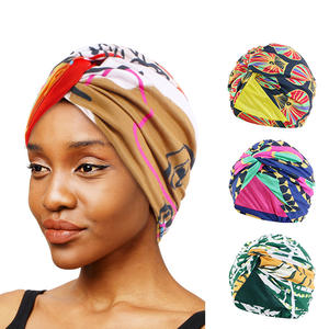 Nuevas mujeres satén forrado Twist Stretch turbante musulmán interior Hijab gorra Bandana cáncer quimio gorra pañuelo señora sombreros de pelo - Product Image 3