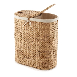 Cesta de Almacenamiento Plegable Ecológica Personalizable, Tejida a Mano con Jacinto de Agua, para Ropa, Portátil, Hecha en Vietnam por Ecoka - Product Image 1