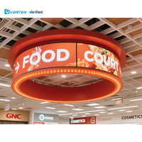 Écran LED circulaire de taille standard de 3 m de diamètre, très vendu, pour la publicité créative en magasin