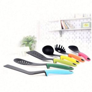 Colorful Nylon Eco-Friendly Durable 7-Piece Cooking Shovel Spoon Kitchenware <b>Set</b> Dishwasher Safe Contemporary Design Gas - Product Image 4