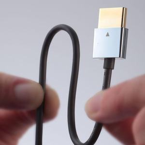 Câble HDMI 3 m, type A et type D, couleur noir, chrome et or ; idéal pour connecter des appareils multimédias et transmettre de l'audio et de la vidéo. - Product Image 2