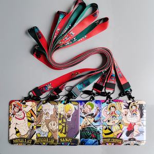 28 Estilos de Estuches para Tarjetas de Anime, Cordón para Tarjetas, Cordón para Llaves, Porta Tarjetas de Cosplay, Correas para el Cuello, Llaveros, <span class=keywords><strong>Luffy</strong></span>, <span class=keywords><strong>Zoro</strong></span>, Ace - Product Image 5