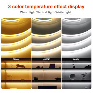 Bande lumineuse LED COB 24V 320LEDs/m 3000K 4000K 6000K certifiée CE Rohs, flexible, COB LED, indice de protection IP20, pour éclairage de placard, éclairage LED - Product Image 3
