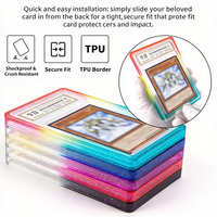 Étui de protection antichoc à couverture intégrale pour slab PSA, couleur dégradée scintillante avec plaque transparente, anti-jaunissement