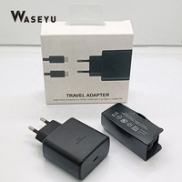 Chargeur mural norme européenne 45W, adaptateur de charge rapide PD pour Samsung Galaxy Note 20 Ultra S23 S22 Phone Pad Pro