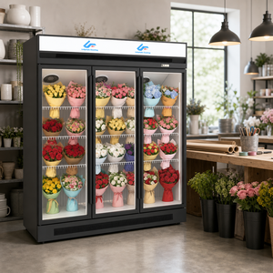 <span class=keywords><strong>Frigorifero</strong></span> Verticale Commerciale a Tre Porte in Vetro, Raffreddamento ad Aria R290a, Sbrinamento Automatico per Supermercati e Negozi di Convenienza - Product Image 1
