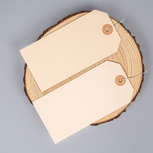 Custom Logo Different Color 300GSM Mark Reinforced Eyelet <strong>Manila</strong> Wired Shipping Paper Hang <strong>Tags</strong> - Product Image 5