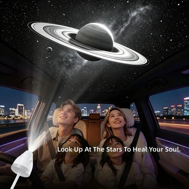 2026 New Dragon SpaceShip USB Night Light Projector for Bedroom Bedside  Starry Sky Projector Touch-Controlled Dimmable