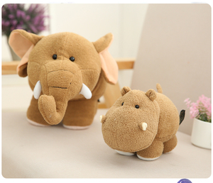 Hot-bán tùy chỉnh dễ thương hà mã voi sang trọng nhồi bông Đồ chơi bông Zoo động vật mềm nhồi bông đồ chơi - Product Image 5