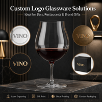 Verre à vin rouge ultra-fin fait main de style japonais Kimura, 301-400 ml, cristal moderne pour la maison, les fêtes et les restaurants