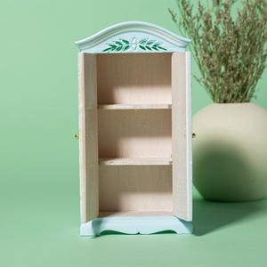 1:12 Modèle de chambre à coucher de maison de poupée miniature de haute qualité avec bricolage en bois impression garde-robe meubles ornements pour accessoires de photographie - Product Image 4