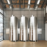 Nouvel état 10000L Double veste stockage fermenteur réservoir en acier inoxydable équipement de stockage de vin avec capacité 4000L