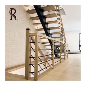 Kits de <span class=keywords><strong>escalera</strong></span> recta interior nórdica moderna personalizada Mono Stringer <span class=keywords><strong>viga</strong></span> <span class=keywords><strong>central</strong></span> <span class=keywords><strong>precio</strong></span> de fábrica aumento nórdico personalizado - Product Image 3