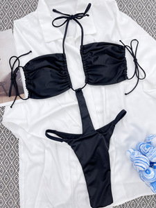Costume da bagno intero personalizzato costume da bagno intero imbottito femminile costume da bagno donna Bikini perizoma Sexi - Product Image 4