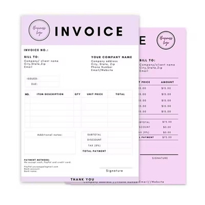 Fournisseur Professionnel JiaLong : Carnets <span class=keywords><strong>de</strong></span> reçus personnalisés, imprimés UV et gaufrés, papier autocopiant pour ordinateur, pour les ventes et les paiements en déplacement - Product Image 1