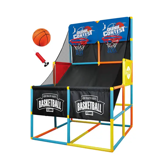 Kids basket hoop shooting game set plastic basketball stand hoop HC489262