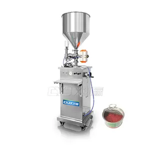 CYJX 300 Ml 1 Liter Bottle Filling Machine Cosmetic Paste Emulsion Filler Cream Semi-automatic Filling Machine