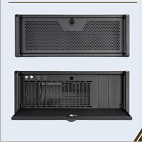 4U Design Horizontal Serveur Cas Pleine Hauteur Rack 7 Slots Supports E-ATX Carte Mère 240/120 Radiateur De Refroidissement Par Eau 2 PC Stock