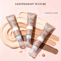 FAIRY LF45 Fond de teint liquide mat vegan longue tenue, imperméable, hydratant et régulateur de sébum avec correcteur pour tous les tons de peau