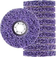 Disque abrasif de haute qualité en nylon et carbure de silicium pour le nettoyage, le décapage de peinture, application sur l'aluminium, grain 46, diamètre 125 mm