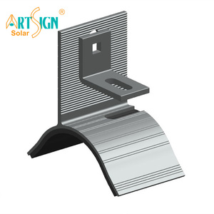 Art Sign Factory Support de montage solaire en aluminium avec pince en forme de L pour la <span class=keywords><strong>fixation</strong></span> du panneau <span class=keywords><strong>sur</strong></span> le toit ondulé - Product Image 2