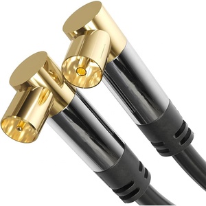 <span class=keywords><strong>Antena</strong></span> 4K <span class=keywords><strong>cable</strong></span> TV <span class=keywords><strong>cable</strong></span> con conector metálico irrompible <span class=keywords><strong>de</strong></span> 90 grados <span class=keywords><strong>de</strong></span> ángulo para televisión digital y analógica - Product Image 2