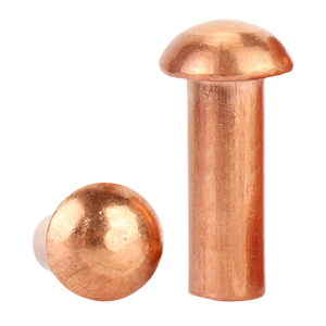 5-20 pièces/sac Rivets pleins à tête en cuivre de qualité supérieure M2-M8 Grade 4.8 Nindejin ZT-CU-867 Longueur 2mm-50mm Fourniture d'usine - Product Image 4