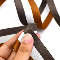 50 mm 38 mm 32 mm 25 mm dreifarbiges Streifen muster Polyester gewebtes Gurtband Schmetterlings band