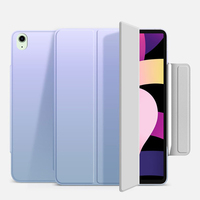 Étui magnétique pliable en cuir PTU+PC ultra fin Laudtec Gradient pour iPad avec fonction Smart Sleep et protection contre les chutes, logo personnalisé OEM