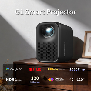 Wupro G1เครื่องฉายขนาดเล็ก <span class=keywords><strong>G2</strong></span>อัจฉริยะจาก Google TV 320 ISO ลูเมนโฮมเธียเตอร์1080P Full HD LCD แบบพกพา - Product Image 2