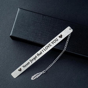Factory Custom Modern UV Printed Copper Sheet Bookmarks Perfect Promotional Gifts for Father's Mother's Day Direct Manufacturer