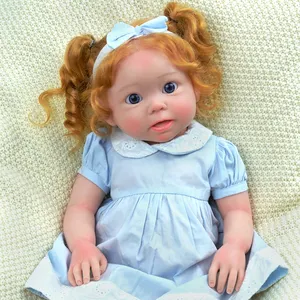 Babes ide 20 Zoll Soft Silicone Reborn Dolls Handgemachte bemalte Neugeborenen puppen Realistisches Voll silikon Reborn Baby