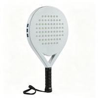 Raquette de padel en fibre de carbone pour débutants, noyau en mousse, logo personnalisé, couleur personnalisée, marque privée R Koda R3001, légère, forme goutte d'eau