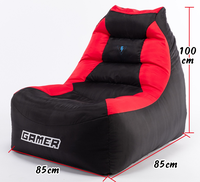 Innen-und Gartenmöbel Lazy Sofa Gaming Sitzsack Stuhl hussen mit Seiten taschen
