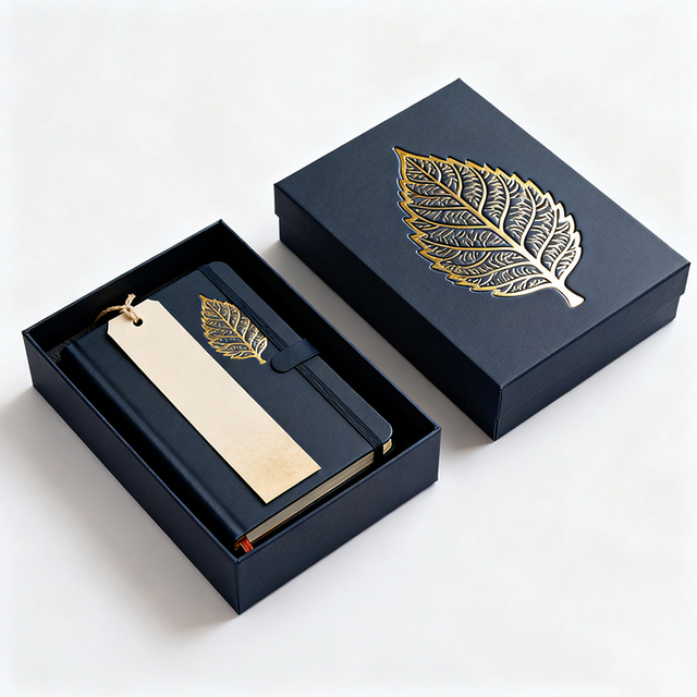 Luxury Custom Lid and Base Box Paper Packaging for Business Notebook Gift Storage Corporate Branding Premium Rigid Printing Box