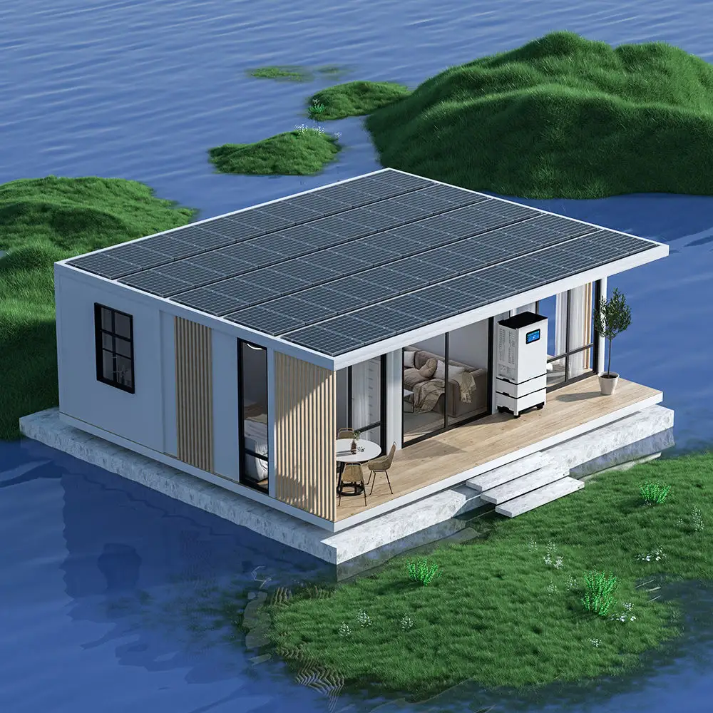 Off grid net solar power 20ft 40ft mobile luxury house underground 3 bedroom puerto rico container house