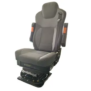 Wholesale comfortable air suspension truck driver seats Universal leather with ventilated heated comfort and durability