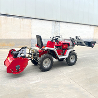 Mini tracteur à roues 4x4, livraison gratuite, mini charrue, tracteur 18 CV, mini chargeur, tracteur agricole pour jardin et verger