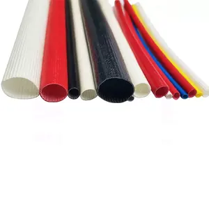 YUHUI 2022 year promotional colourful silicone rubber coated fiberglass braided Insulation sleeve
