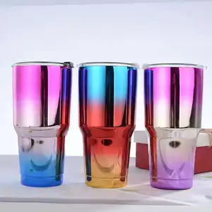 2021 amazon 30 20 oz Edelstahl becher Luxus UV-Farbe Doppelwandige vakuum isolierte Travel Car Cups USA Heiß verkaufte Tassen