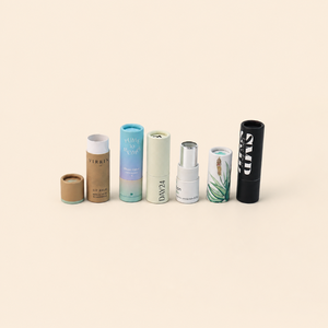Hot Selling Cosmetic <b>Empty</b> Twist Push up Lipstick Lip Balm Paper Tube Lipgloss Cylinder Kraft Cardboard Deodorant Tube Packaging - Product Image 1