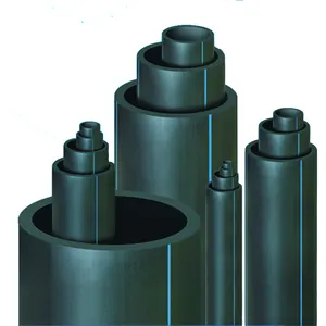 공장 가격 검은 Pe 플라스틱 파이프 160mm HDPE 파이프 SDR21 물 공급 용