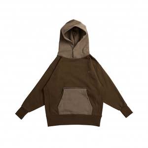 Custom Pullover <b>Hoodie</b> Two Tone <b>Hoodie</b> for <b>Men</b> Cut and Sew <b>Hoodie</b> With Zipper Pocket - Product Image 2