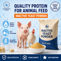 Poudre de levure inactive riche en vitamines du groupe B, améliore la valeur nutritive, digestion facile pour porcs, volailles, animaux aquatiques et animaux d'accompagnement