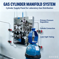 Système de Commutation de Gaz à Alimentation Interrompue Automatique JEWELLOK Personnalisé en Acier Inoxydable 316L pour Collecteur de Bouteilles de Gaz pour l'Industrie des Semi-conducteurs