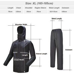 <span class=keywords><strong>Impermeabile</strong></span> <span class=keywords><strong>da</strong></span> Moto per <span class=keywords><strong>Uomo</strong></span>, Abbigliamento <span class=keywords><strong>da</strong></span> <span class=keywords><strong>Lavoro</strong></span> Resistente, Giacca Antipioggia in Fibra di Poliestere di Alta Qualità - Product Image 3